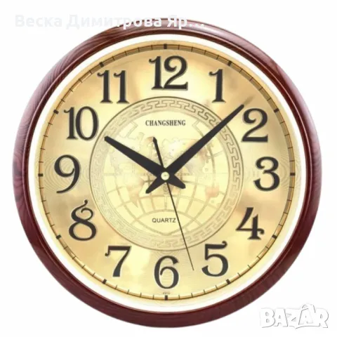 Безшумен стенен часовник