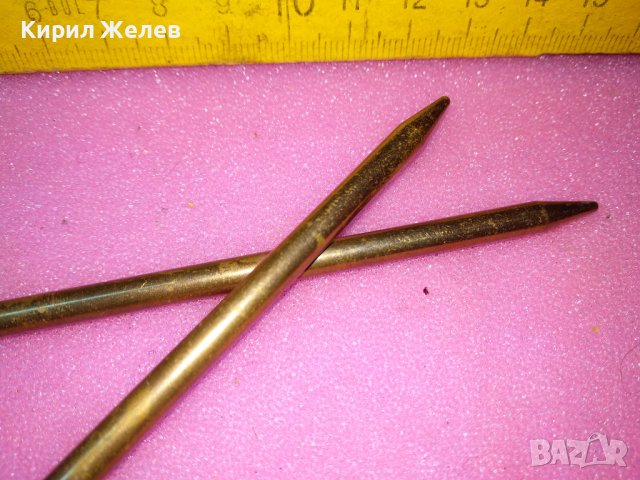 ДВЕ СТАРИ МЕСИНГОВИ КУКИ За ПЛЕТЕНЕ 42955, снимка 3 - Други ценни предмети - 44155637