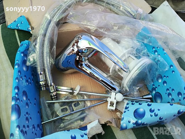 смесител 2 с сифон и меки връзки, снимка 10 - Смесители - 29988375