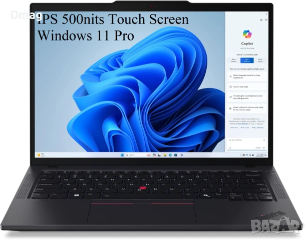 14" тъч ThinkPad T14 /Intel Core Ultra 5 135U 12-core /40GB DDR5/Win11