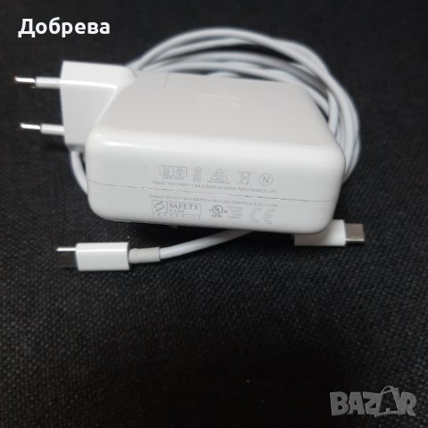 Оригинално Зарядно за лаптоп APPLE 20.3V/3A, 9V/3A or 5V/2.4A 61W, снимка 5 - Части за лаптопи - 38348510