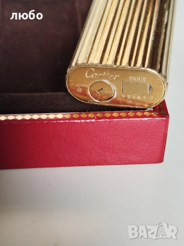 ЗАПАЛКА CARTIER PARIS Във Златно Покритие 20 м Работи Перфектно Не Изпуска Газ , снимка 6 - Други ценни предмети - 53959986