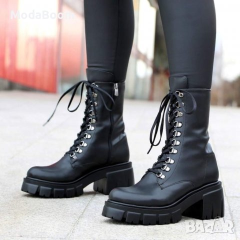 Дамски равни боти, снимка 2 - Дамски боти - 36712076