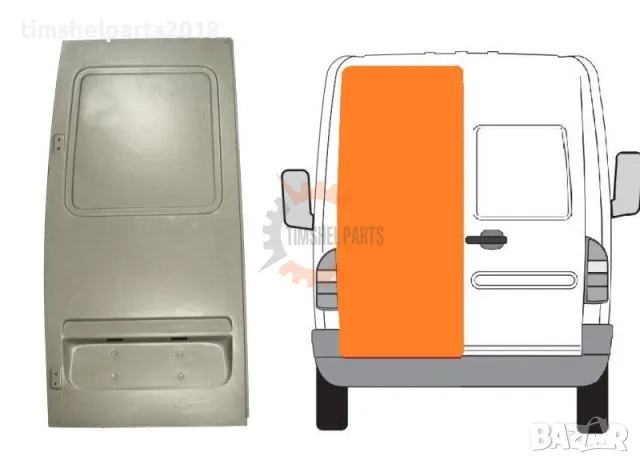 Ремонтен панел Задна Лява врата за Mercedes Sprinter 901 , VW LT 1995 - 2006