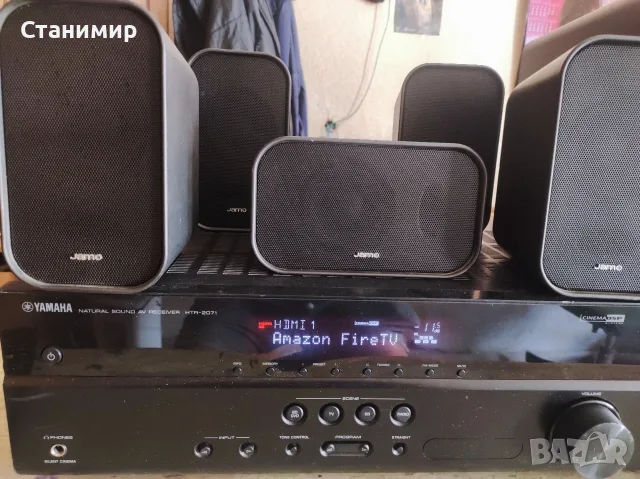 5.1 Система за Домашно Кино Yamaha HTR-2071 + 5.1 Тонколони Jamo (4K, HDMI, Dolby), снимка 3 - Плейъри, домашно кино, прожектори - 56189055