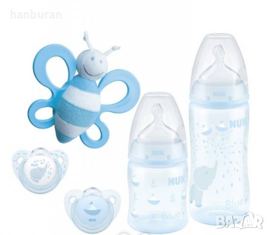 NUK Комплект за новородено BLUE, снимка 2 - Прибори, съдове, шишета и биберони - 30259170