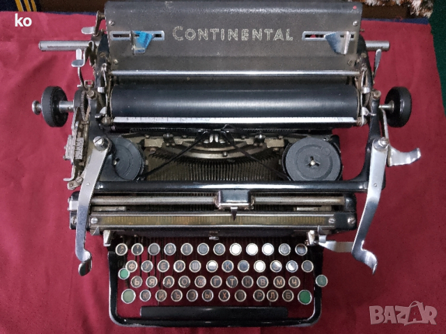 Пишеща машина Continental , снимка 10 - Антикварни и старинни предмети - 52565649