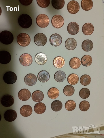 монети 1 евро цент и два евро цента