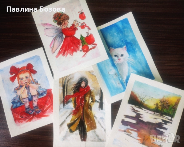 Картина / Зимна разходка, снимка 2 - Картини - 52612534