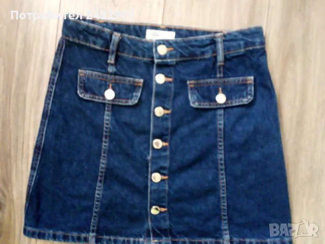 Дамска пола - деним, снимка 2 - Поли - 47639753