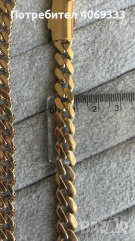 Златен синджир Монако 14 карата, снимка 4 - Колиета, медальони, синджири - 54321043