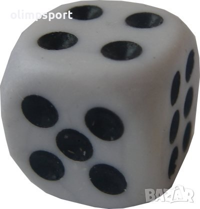 Зарче  бяло. Материал пластмаса. Цената е за 1 зарче. Тегло 4г. количество​