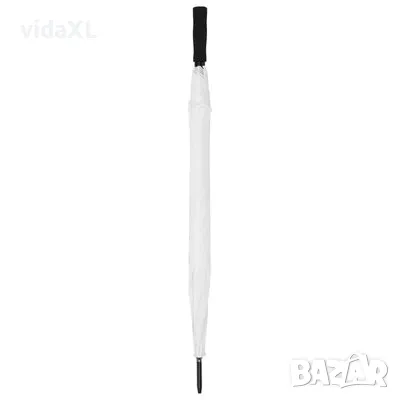 vidaXL Чадър, бял, 130 см(SKU:149136), снимка 3 - Други - 49348450