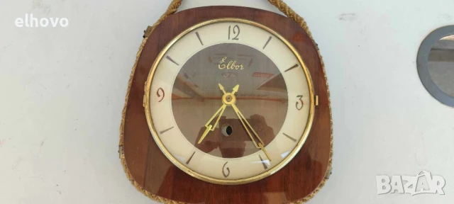 Стар часовник за стена Elbor, снимка 2 - Антикварни и старинни предмети - 50531179