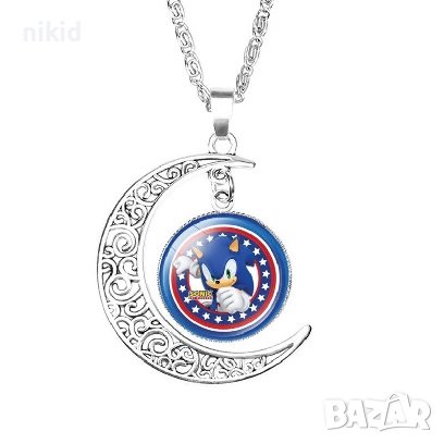 Соник Sonic детско колие гердан в луна синджир