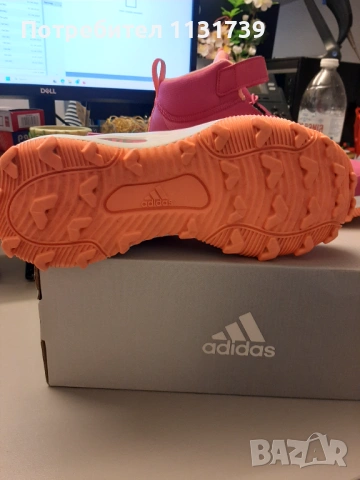 Дамски розов АДИДАС- 40 номер, снимка 5 - Маратонки - 54065889