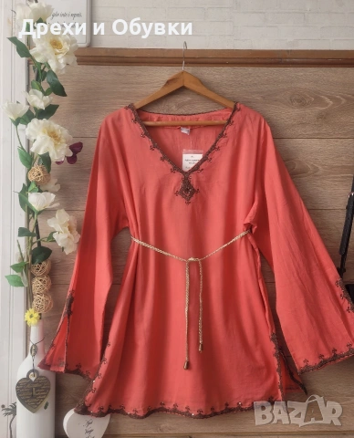 Нова с етикет туника корал ХЛ/2ХЛ , снимка 9 - Туники - 54340674