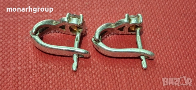 Сребърни обеци, снимка 4 - Обеци - 52436507