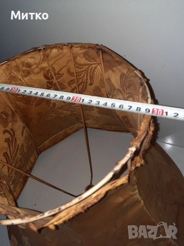 Ретро голям абажур за настолна лампа за реставрация , снимка 14 - Антикварни и старинни предмети - 52878765