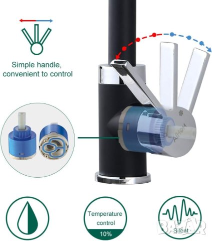 Смесител за мивка SB20105 , снимка 4 - Смесители - 42084077