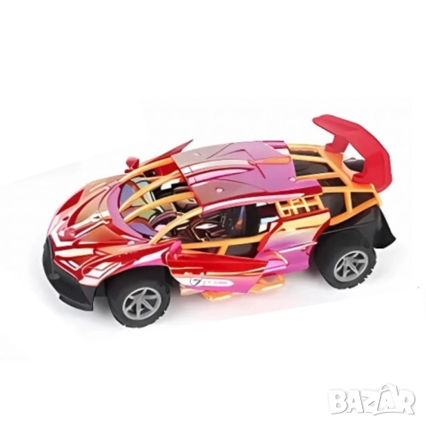 Дистанционно управляема кола с пушек ефект и автоматично отваряне на врати, снимка 3 - Коли, камиони, мотори, писти - 52041952