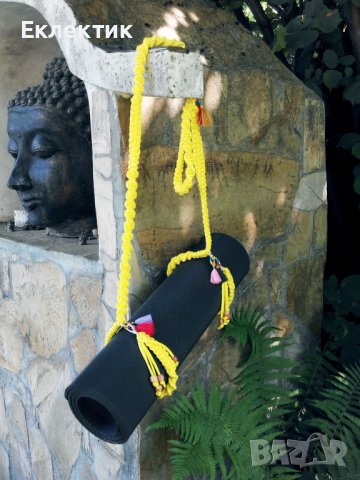 Макраме каиш за носене на йога, пилатес постелка, снимка 6 - Други - 37306835