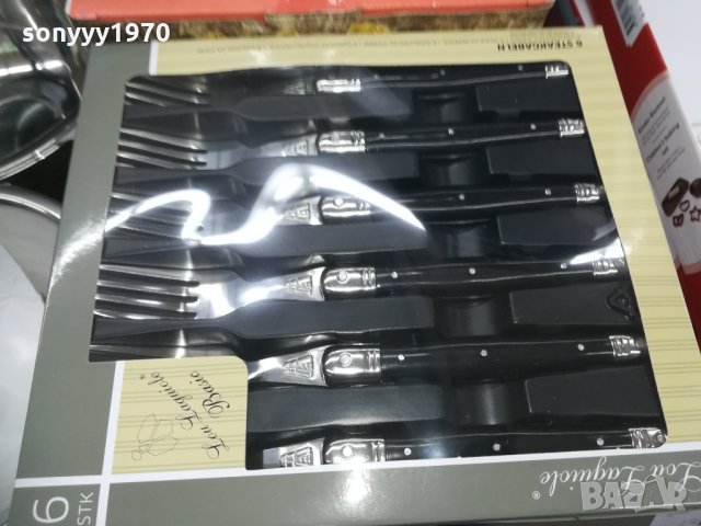 lou laguiole 6бр BLACK-вилици 2502211323, снимка 2 - Колекции - 31950513