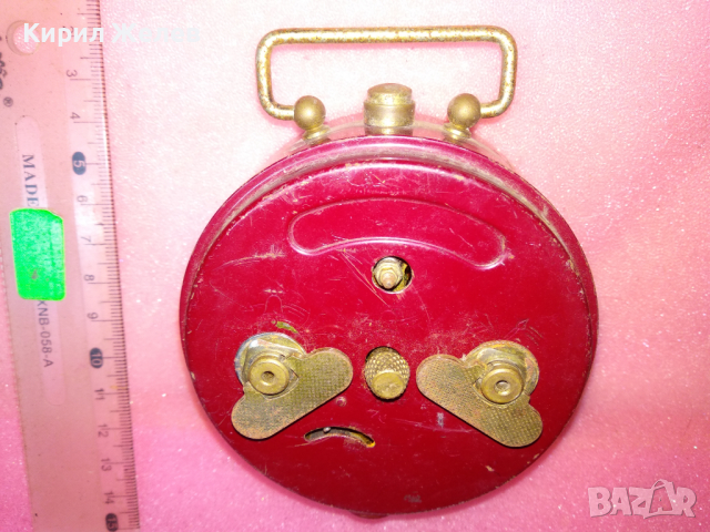 JUNGHANS MADE in GERMANY Стар КОЛЕКЦИОНЕРСКИ МЕХАНИЧЕН НЕМСКИ БУДИЛНИК от ЦАРСКО ВРЕМЕ ЮНГХАНС 43689, снимка 5 - Антикварни и старинни предмети - 44536207