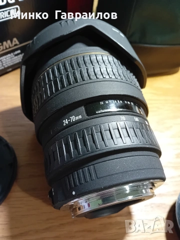 Обектив Sigma 24-70 за Canon, снимка 4 - Обективи и филтри - 53939508
