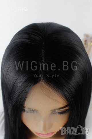 Права черна перука Сиена, снимка 3 - Аксесоари за коса - 37778290