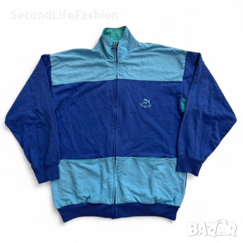 Puma Classification Винтидж спортно яке размер M синьо 80-те години