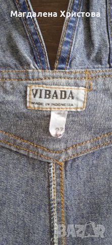 Детски дънков гащеризон, снимка 3 - Детски панталони и дънки - 37438020