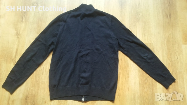 MORRIS Merino Zip Cardigan 100% Merino Wool размер L жилетка 100% Мерино вълна - 1818, снимка 3 - Пуловери - 52979025