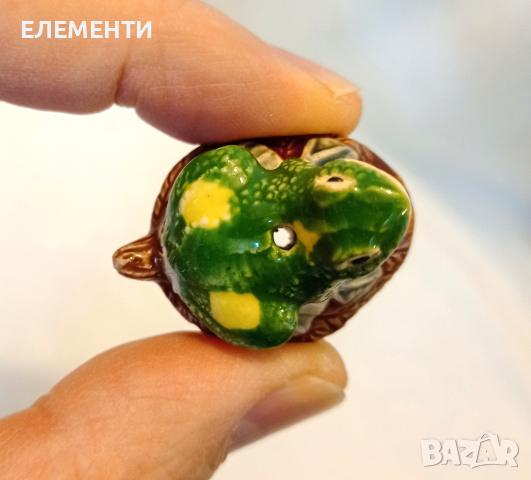 Малки Керамични Фигурки - ЖАБА, снимка 3 - Ръчно изработени сувенири - 44531498