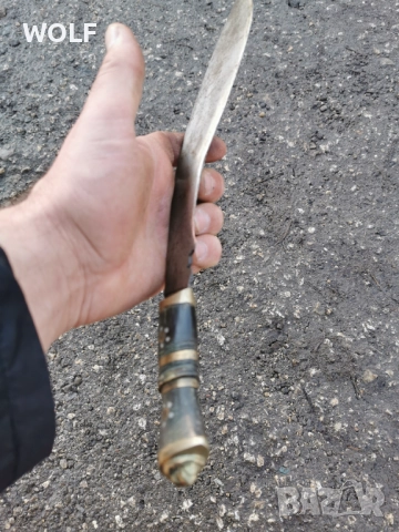 Кукри оригинал рог, месинг седеф, снимка 6 - Антикварни и старинни предмети - 52930743