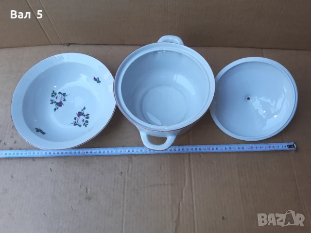 Порцеланов супник и салатиера КИТКА - Нови Пазар, снимка 3 - Антикварни и старинни предмети - 50698387