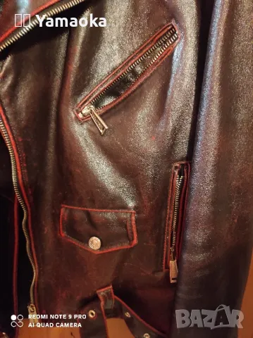 Естествена кожа яке DSQUARED2, снимка 5 - Якета - 48217321