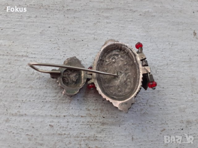 Възрожденски накит обица ниело, снимка 3 - Антикварни и старинни предмети - 38274608