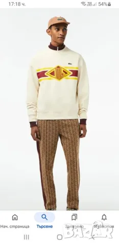 Lacoste Loose Fit Cotton Mens Size 7 - 2XL НОВО! ОРИГИНАЛ! Мъжка Блуза!, снимка 2 - Блузи - 49404894