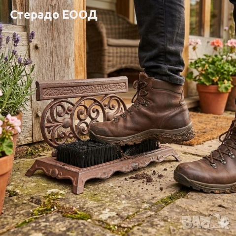 ЧУГУНЕНО СТЪРГАЛО С ЧЕТКА, снимка 4 - Други стоки за дома - 54266379