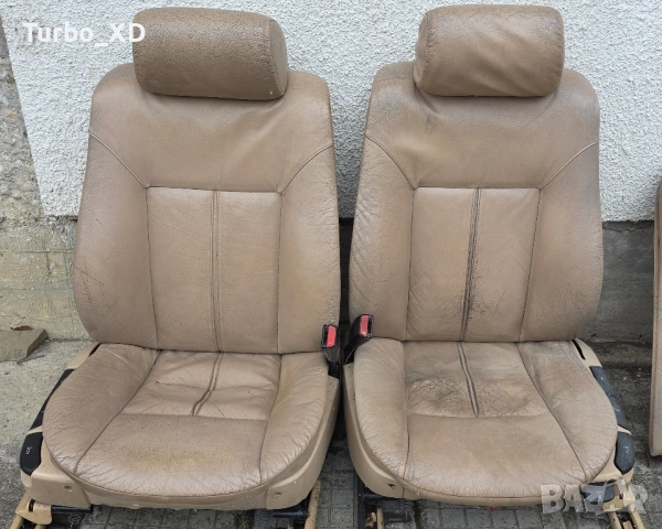 Продавам бежев кожен салон за BMW E39 комби, снимка 2 - Части - 51966204