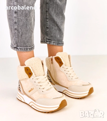 Дамски високи маратонки с подплата от Mirasen, 4цвята , снимка 18 - Маратонки - 52024364