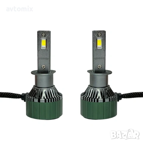 Диодни крушки M9 PRO H1 9-60V 2БР/К-Т, снимка 4 - Аксесоари и консумативи - 54353401