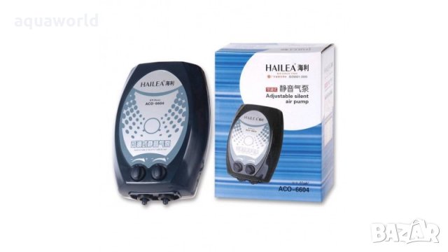 "ПРОМОЦИЯ" Въздушна помпа Hailea ACO-6604 9л/м, снимка 2 - Оборудване за аквариуми - 29980518