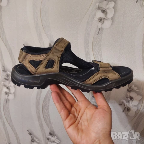ECCO offroad сандали от набук номер 44, снимка 6 - Мъжки сандали - 50730592