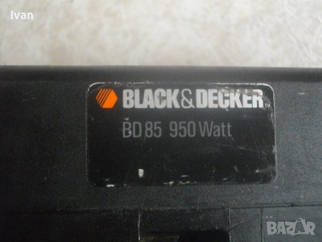 950 Вата-Голям Лентов Шлайф-Старо Качество-Оригинален-Black Decker BD85-W.Germany-Скорост 435м/мин, снимка 4 - Други инструменти - 42101819