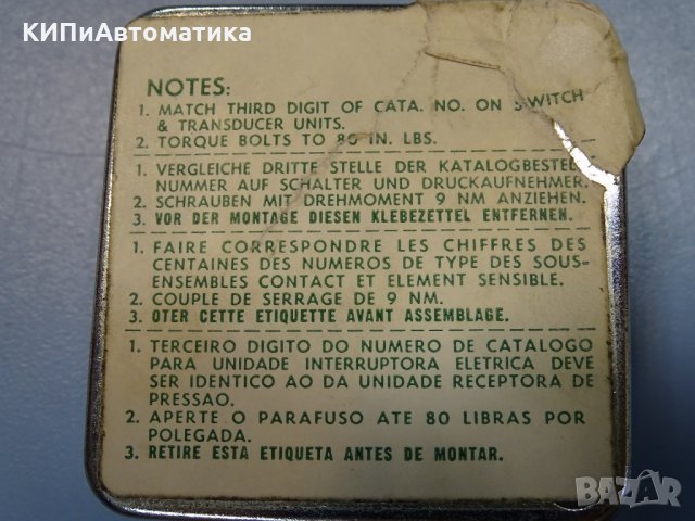 пресостат ASCO RE20A44 Pressure Switch 0.28-2.5 Bar, снимка 4 - Резервни части за машини - 35294761
