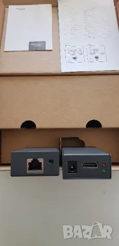 HDMI Extender 1080p60Hz, през един кабел CAT5e/CAT6/CAT7 Full HD до 50м, снимка 2 - Кабели и адаптери - 50032829