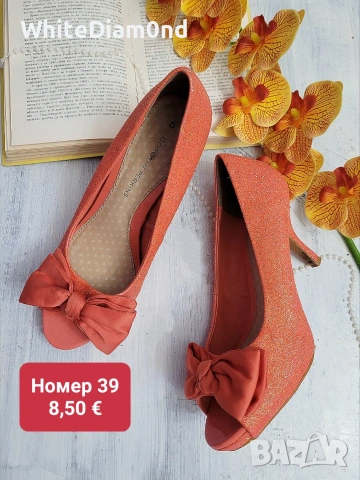 РАЗПРОДАЖБА на стилни дамски обувки на ток номер 39 , снимка 5 - Дамски обувки на ток - 54015327