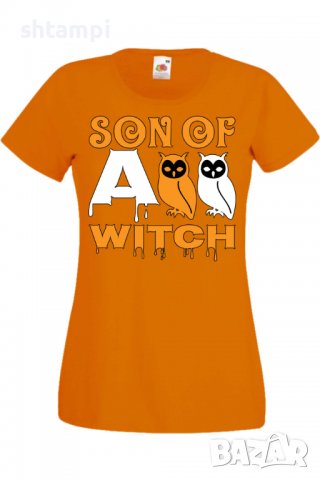Дамска тениска Son Of A Witch 1,Halloween,Хелоуин,Празник,Забавление,Изненада,Обичаи,, снимка 8 - Тениски - 38138197
